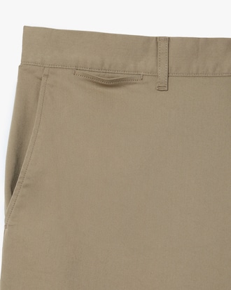 Shorts de Vestir de Algodón Elastizado Slim Fit