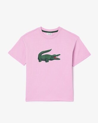 Camiseta de Algod&atilde;o com Estampa de Crocodilo 