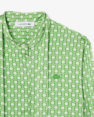 Camisa Modelagem reta com Gola Remov&iacute;vel com La&ccedil;o