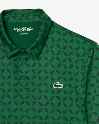 Polo de golf estampado, corte regular