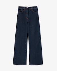 Cal&ccedil;a Jeans Wide Leg Cintura Alta