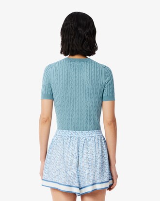 Cardigan Tejido Con Efecto Lavado