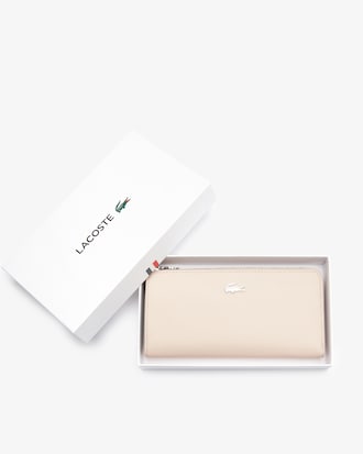 Carteira feminina Daily Classic em lona de Piqué revestido para 10 cartões