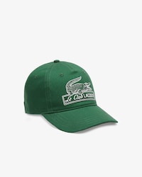 Bon&eacute; feminino Lacoste com estampa vintage de crocodilo