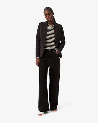 Long Sleeved Striped Jersey T-shirt