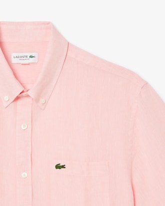 Camisa de Lino Manga Corta