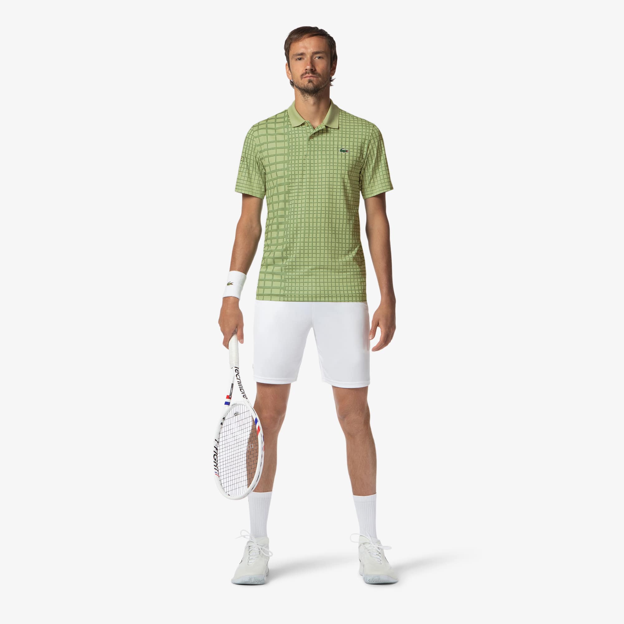 Polo Lacoste Tennis X Daniil Medvedev em Malha Stretch