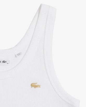 Regata feminina canelada em algod&atilde;o