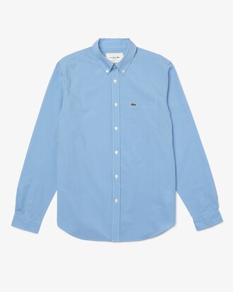 Camisa masculina Regular Fit em popeline de algod&atilde;o