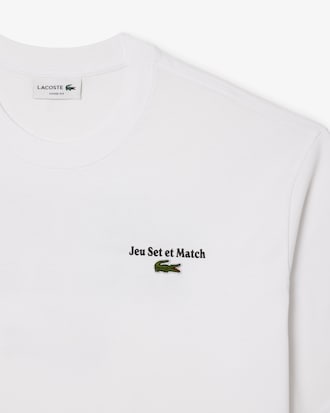 Camiseta Estampada de Malha Pesada de Caimento Folgado