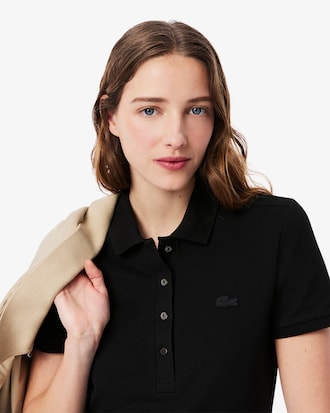Vestido Estilo Polo De Piqué Elastizado Slim Fit