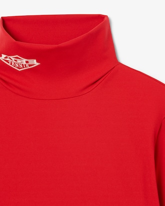 Remera de cuello alto el&aacute;stica estampada Runway