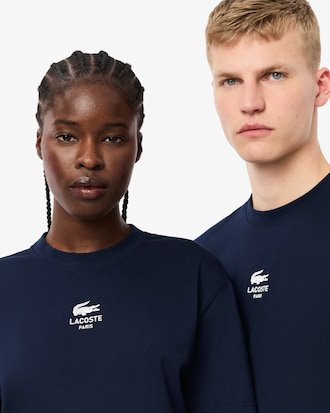 Camiseta em Algod&atilde;o com Estampa Assinada