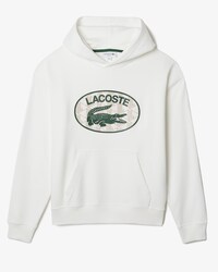 Moletom masculino com capuz, estampa de monograma e modelagem solta