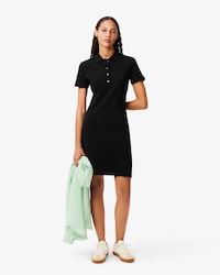 Vestido Estilo Polo De Piqu&eacute; Elastizado Slim Fit