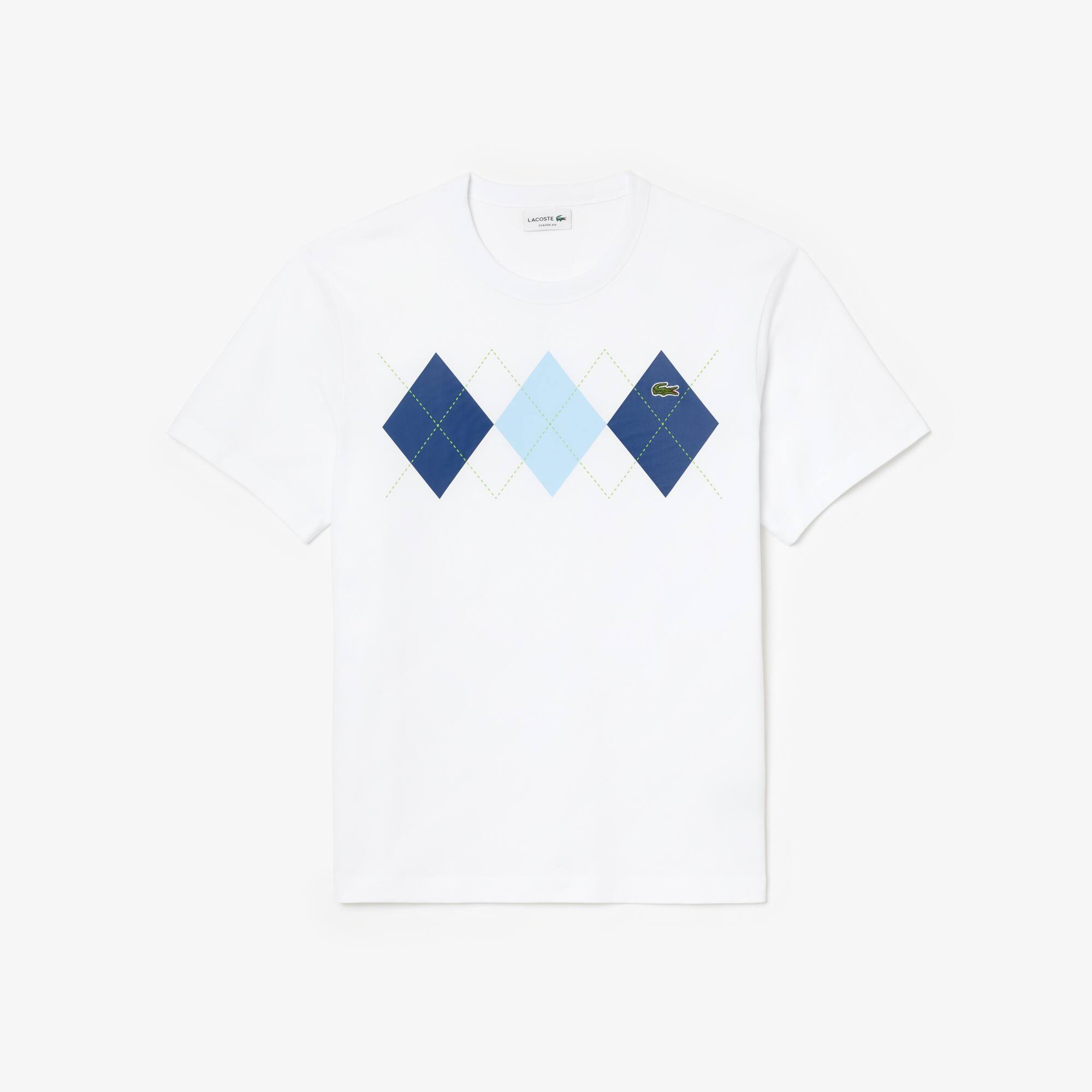 トップス houseonthehill L/S Tee (Argyle) Camiseta com Estampa Argyle em Algodão Pesado Lacoste