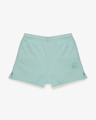 Short De Algod&oacute;n Con Logo Bordado Para Mujer