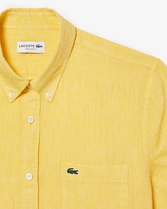 Camisa de Lino Manga Corta