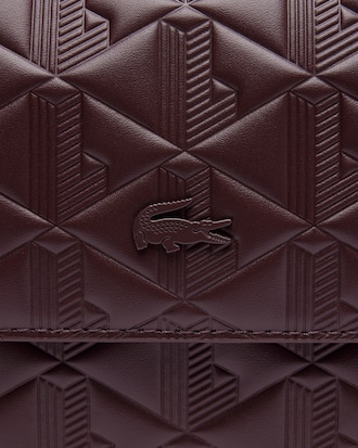 Bandolera De Cuero Con Relieve Maheki