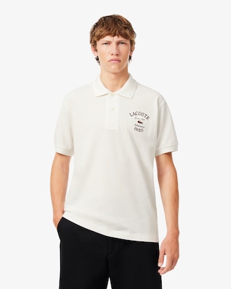 Polo de petit piqu&eacute; de corte cl&aacute;sico bordado