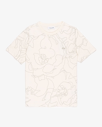 Remera De Algodón Con Estampa Floral