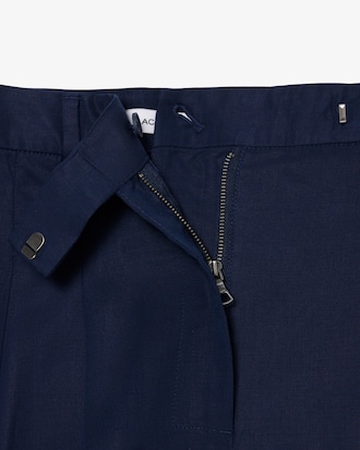 Bermuda Oversized em Mistura de Linho Fluida