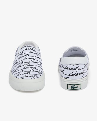 T&ecirc;nis slip-on feminino Jump Serve em lona estampada