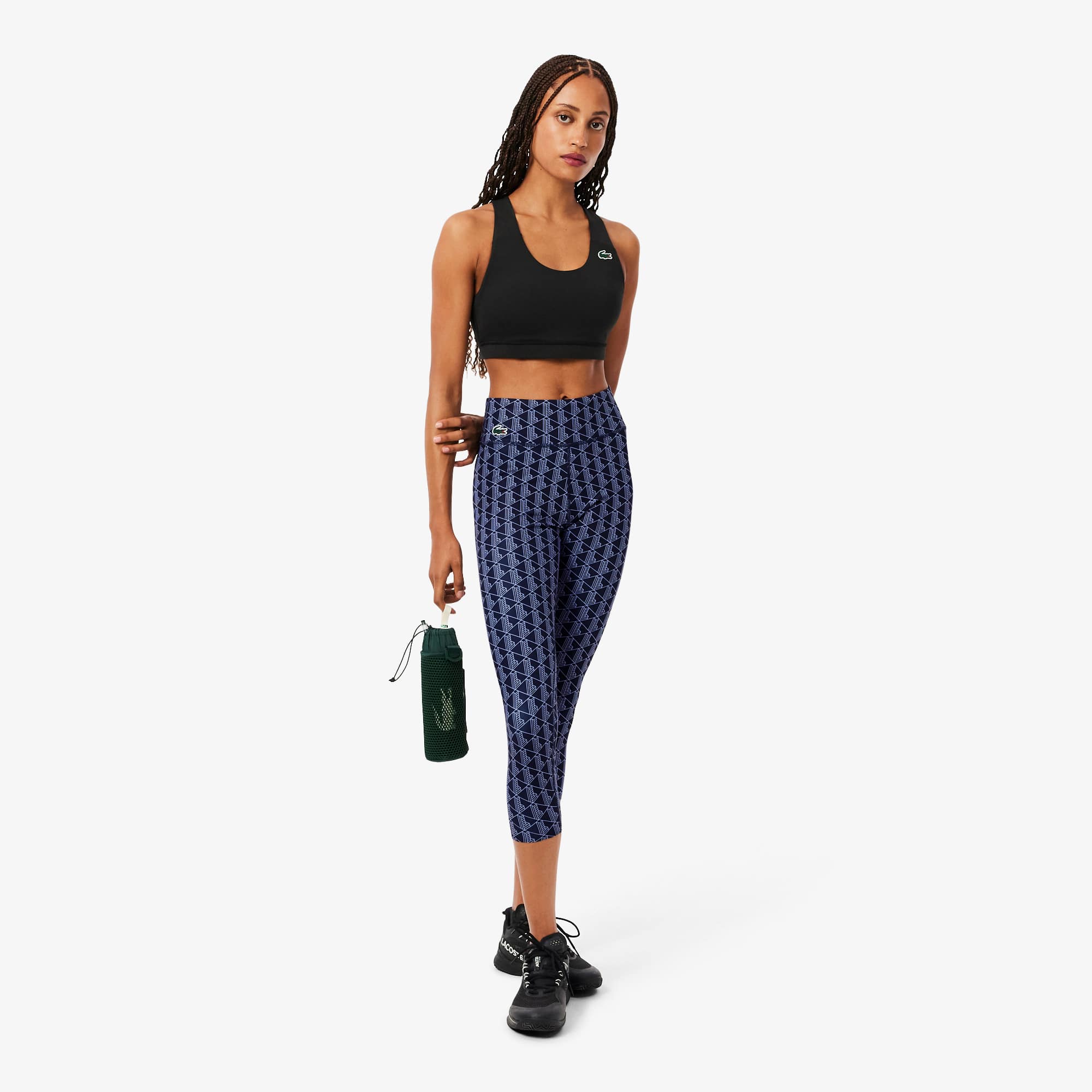 Legging com Bolso Estampada Ultra Dry Stretch Lacoste