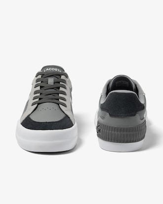 T&ecirc;nis masculino Lacoste L004 tom sobre tom em tecido