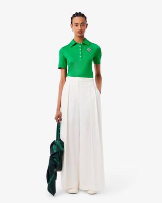 Polo De Piqué Satinado Runway Al Cuerpo