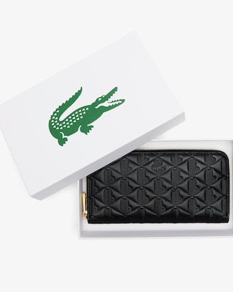 Billetera De Cuero Con Relieve Maheki