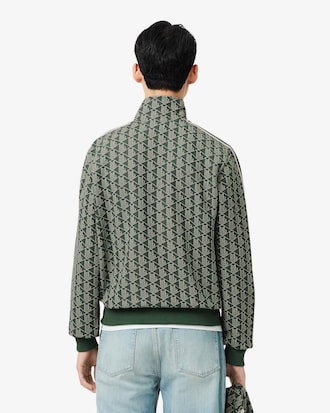 Jaqueta Track Jacquard com Z&iacute;per Paris