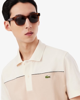 Polo Piqu&eacute; Colour-Block &ndash; Modelagem reta