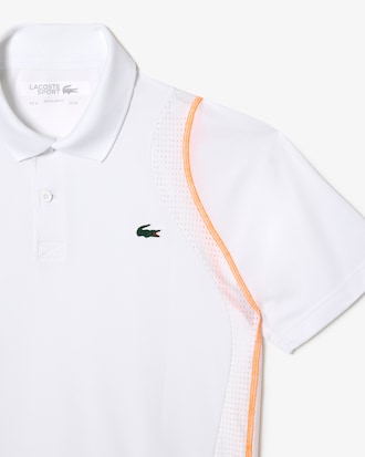 Polo masculina Lacoste Tennis em poli&eacute;ster reciclado