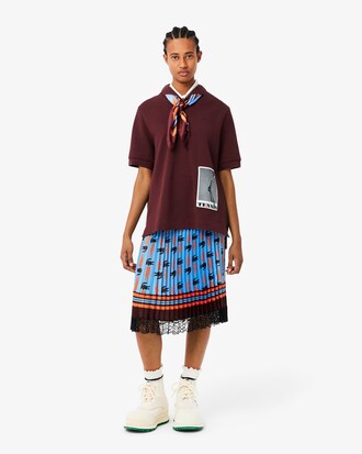 Saia de Cetim Plissada FW24 Runway