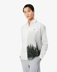 Camisa de Sarja de Algod&atilde;o Estampada &mdash; Modelagem Relaxada