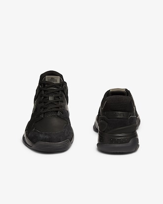 Tênis masculino T-Point em couro e camurça