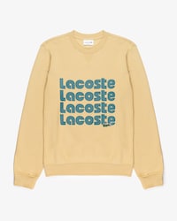 Moletom Masculino com Gola redonda e Logotipo Triplo