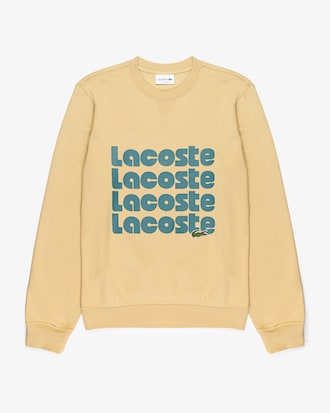 Moletom Masculino com Gola redonda e Logotipo Triplo