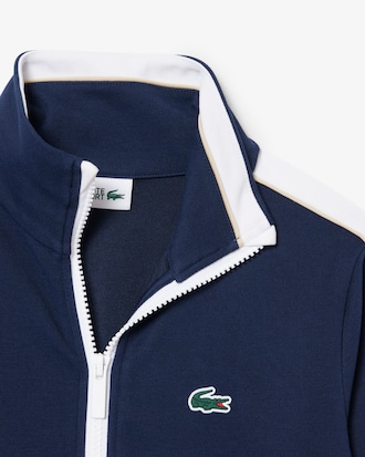 Buzo con cremallera deportiva de piqu&eacute; interlock