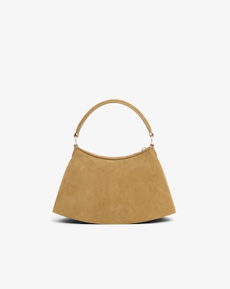 Bolsa Pequena Lenglen de Couro Camur&ccedil;a