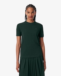Fluid Scallop Trim Piqu&eacute; T-shirt
