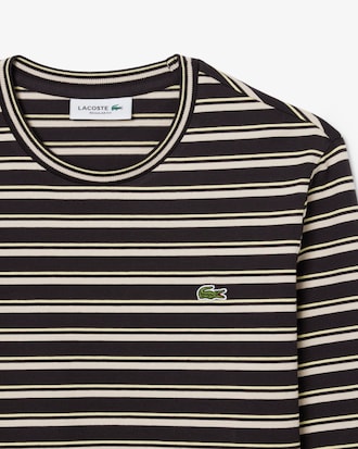 Camiseta de malha listrada de manga longa