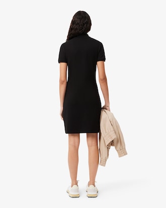 Vestido Polo Slim Fit em Mini Piqu&eacute; Stretch