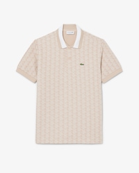 Polo Con Monograma En Jacquard Fit Cl&aacute;sico