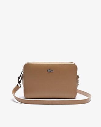 Bolsa feminina Chantaco em piqu&eacute; de couro premium com al&ccedil;a de ombro remov&iacute;vel