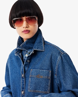 Sobrecamisa De Denim Oversized