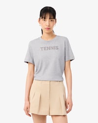 Camiseta com Bordado de T&ecirc;nis
