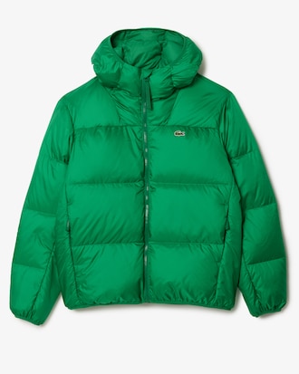 Campera Puffer Impermeable Con Capucha Corta