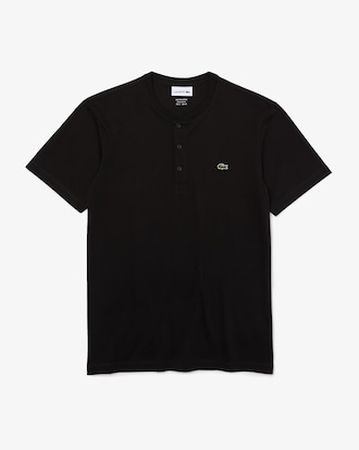 Remera De Hombre Con Cuello Henley